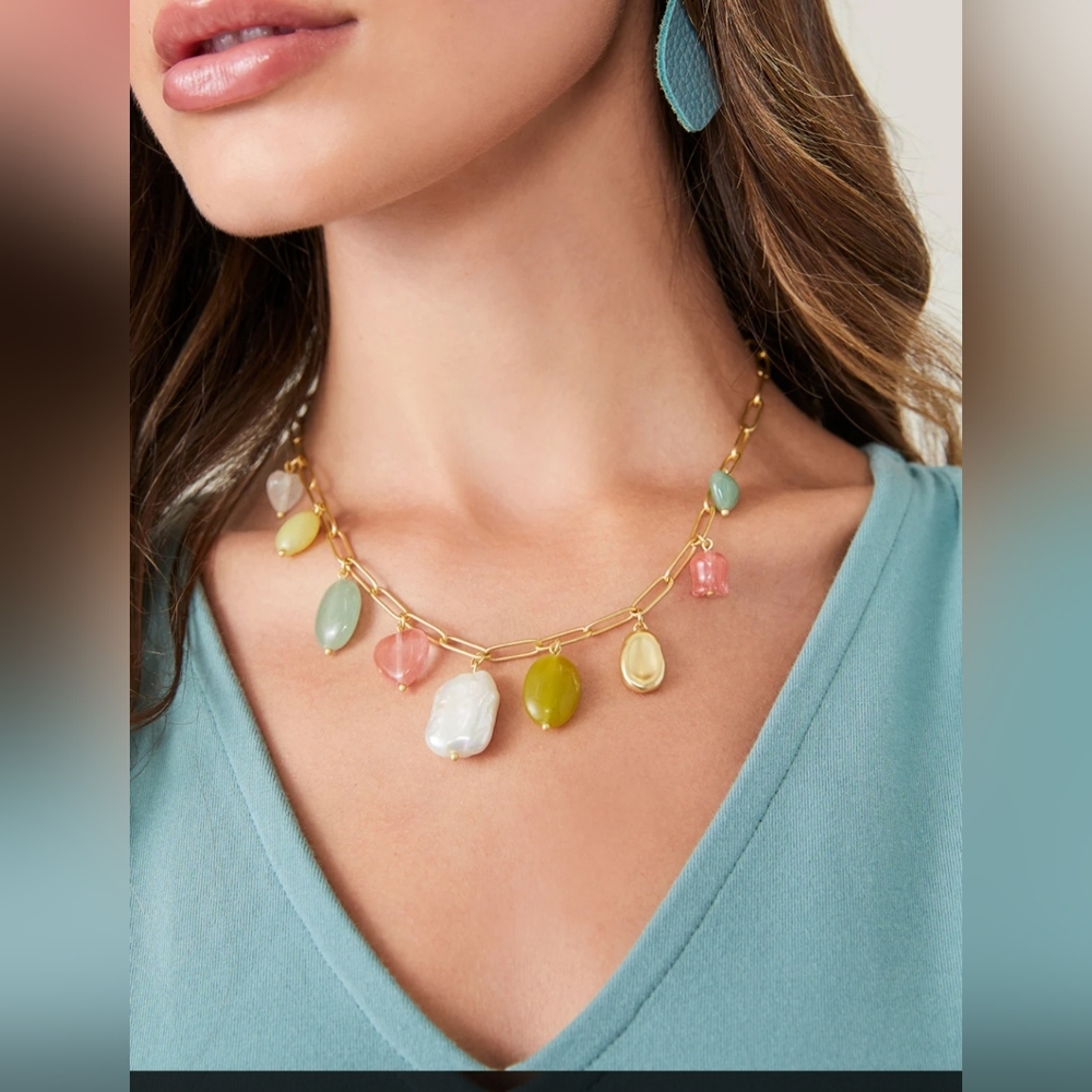 NWT Spartina Cotton Candy Necklace
